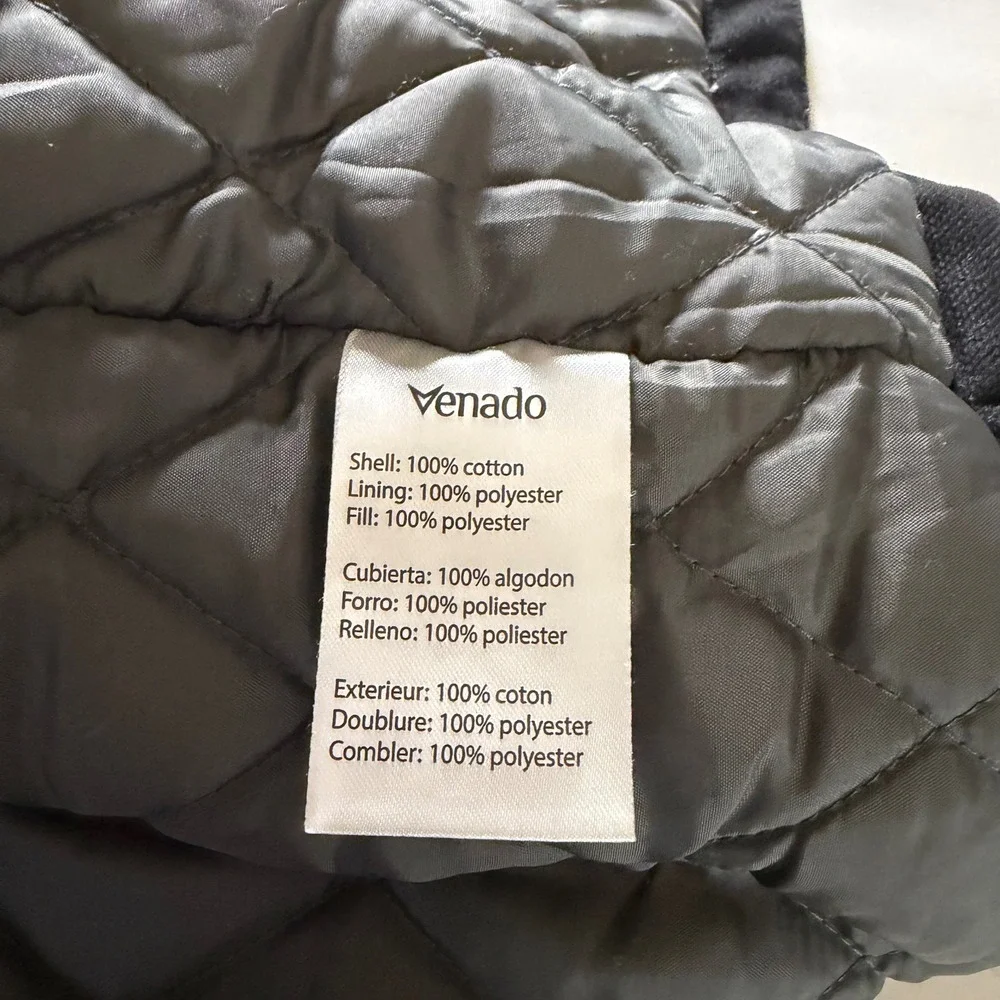 Venado Heavy Canvas Utility Work Vest Quilted Black Ranch Heritage XL, rugged